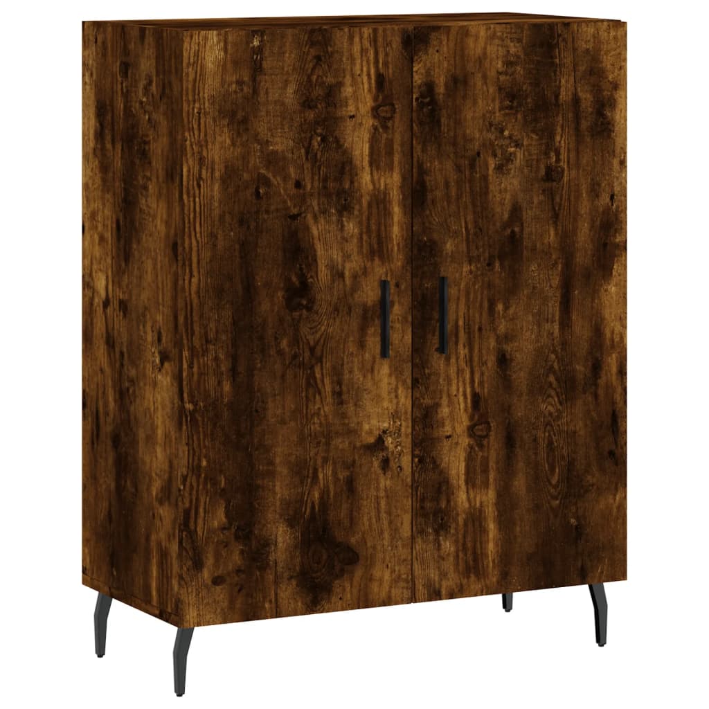 vidaXL Highboard Räuchereiche 69,5x34x180 cm Holzwerkstoff