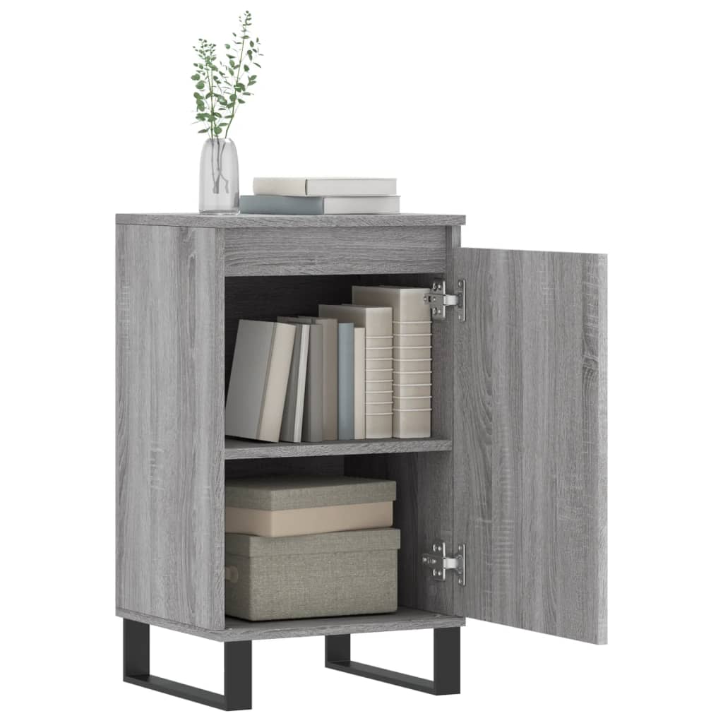 vidaXL Sideboard Grau Sonoma 40x35x70 cm Holzwerkstoff