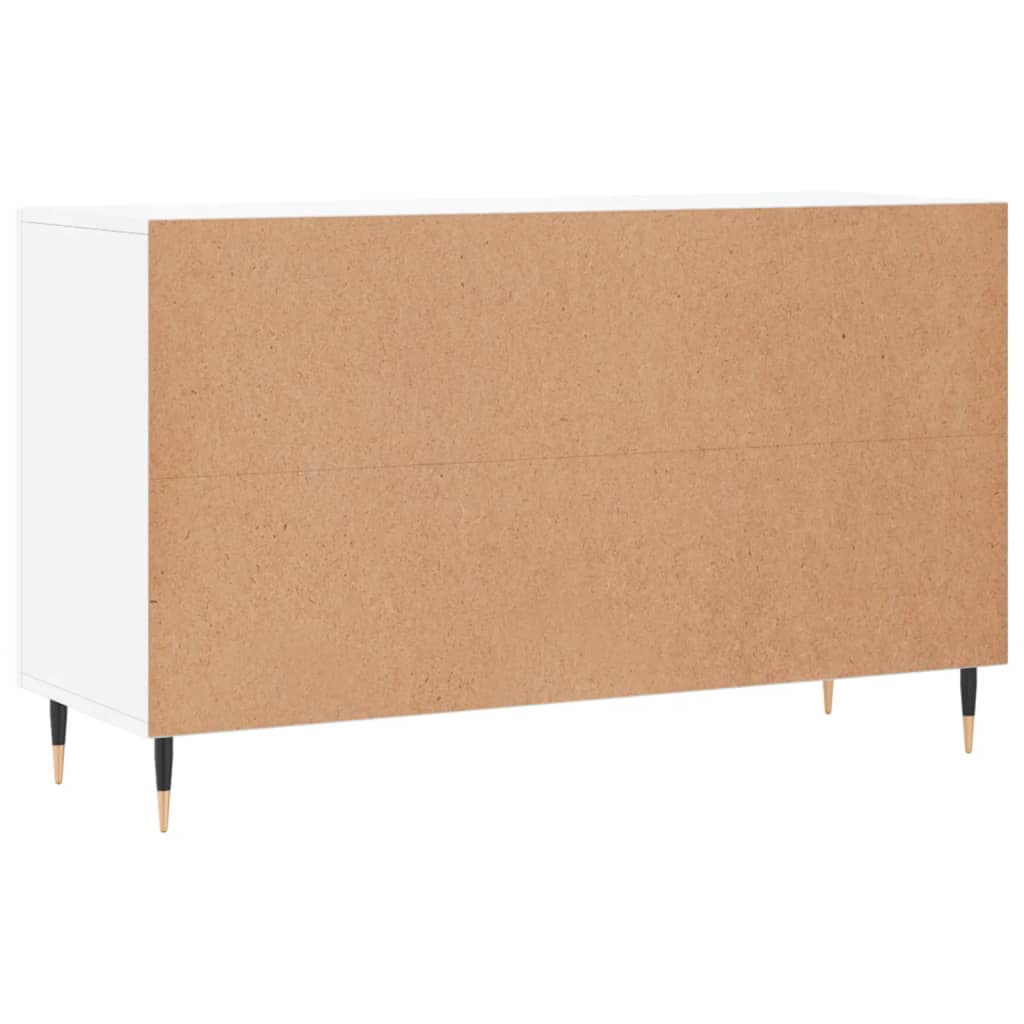 vidaXL Sideboard Hochglanz-Weiß 100x36x60 cm Holzwerkstoff