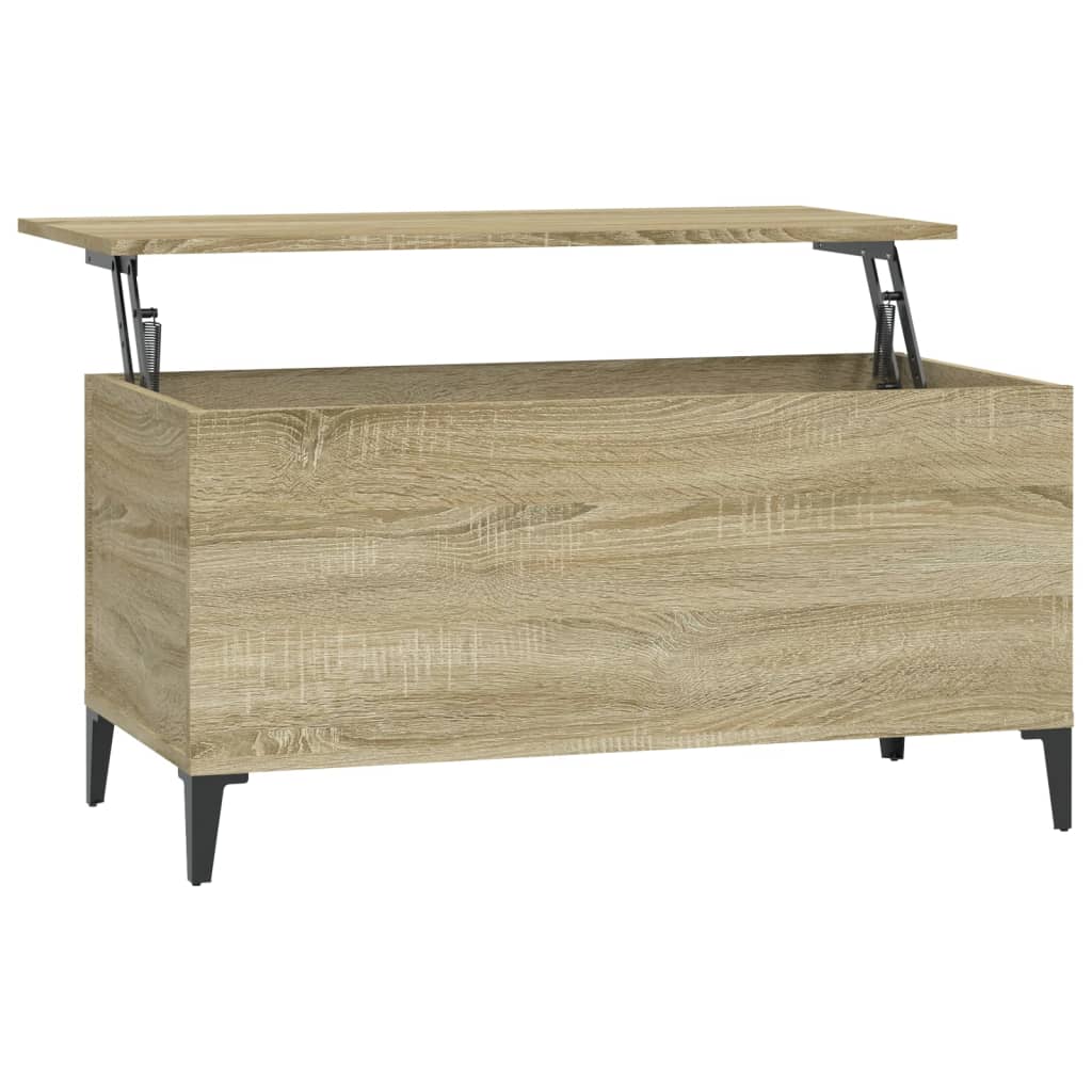 vidaXL Couchtisch Sonoma-Eiche 90x44,5x45 cm Holzwerkstoff