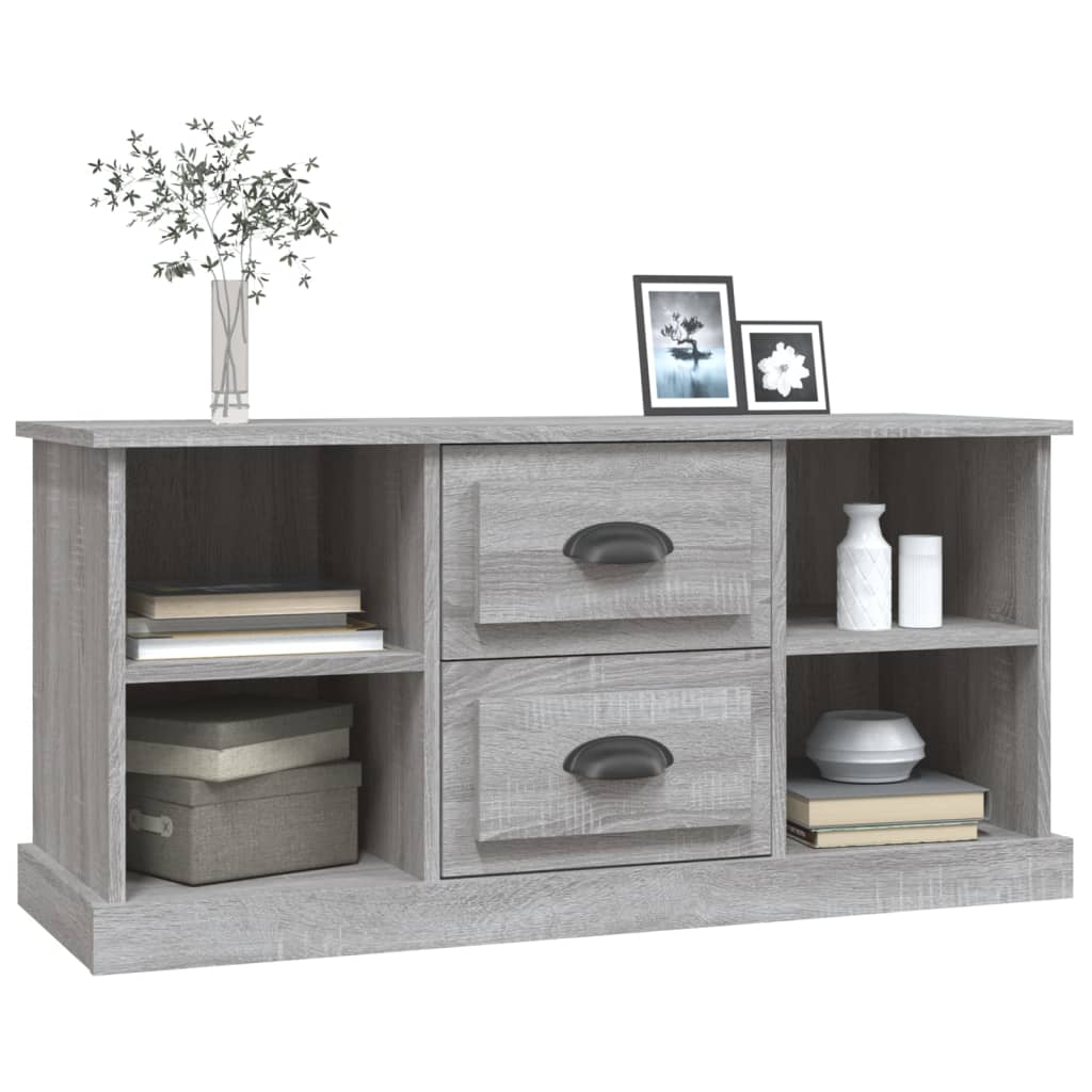 vidaXL TV-Schrank Grau Sonoma 99,5x35,5x48 cm Holzwerkstoff