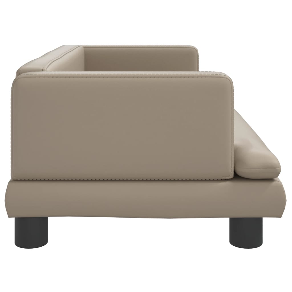 vidaXL Kindersofa Cappuccino-Braun 80x45x30 cm Kunstleder