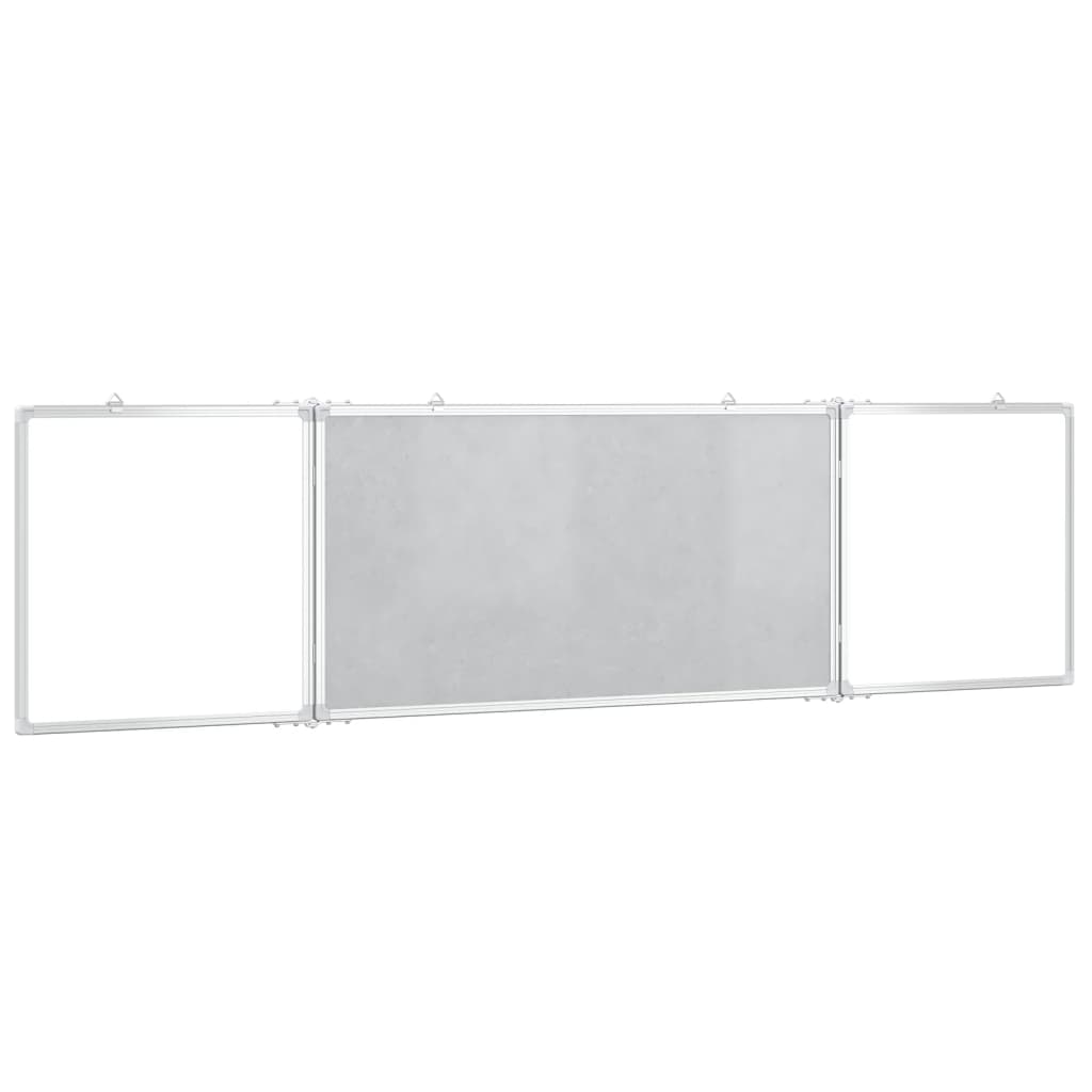 vidaXL Magnetisches Whiteboard Klappbar 160x40x1,7 cm Aluminium