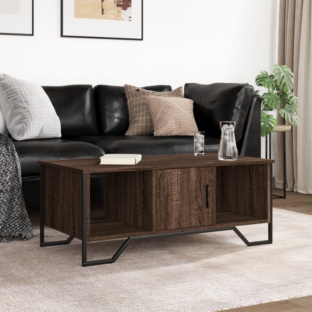 vidaXL Couchtisch Braun Eichen-Optik 100x51x40 cm Holzwerkstoff