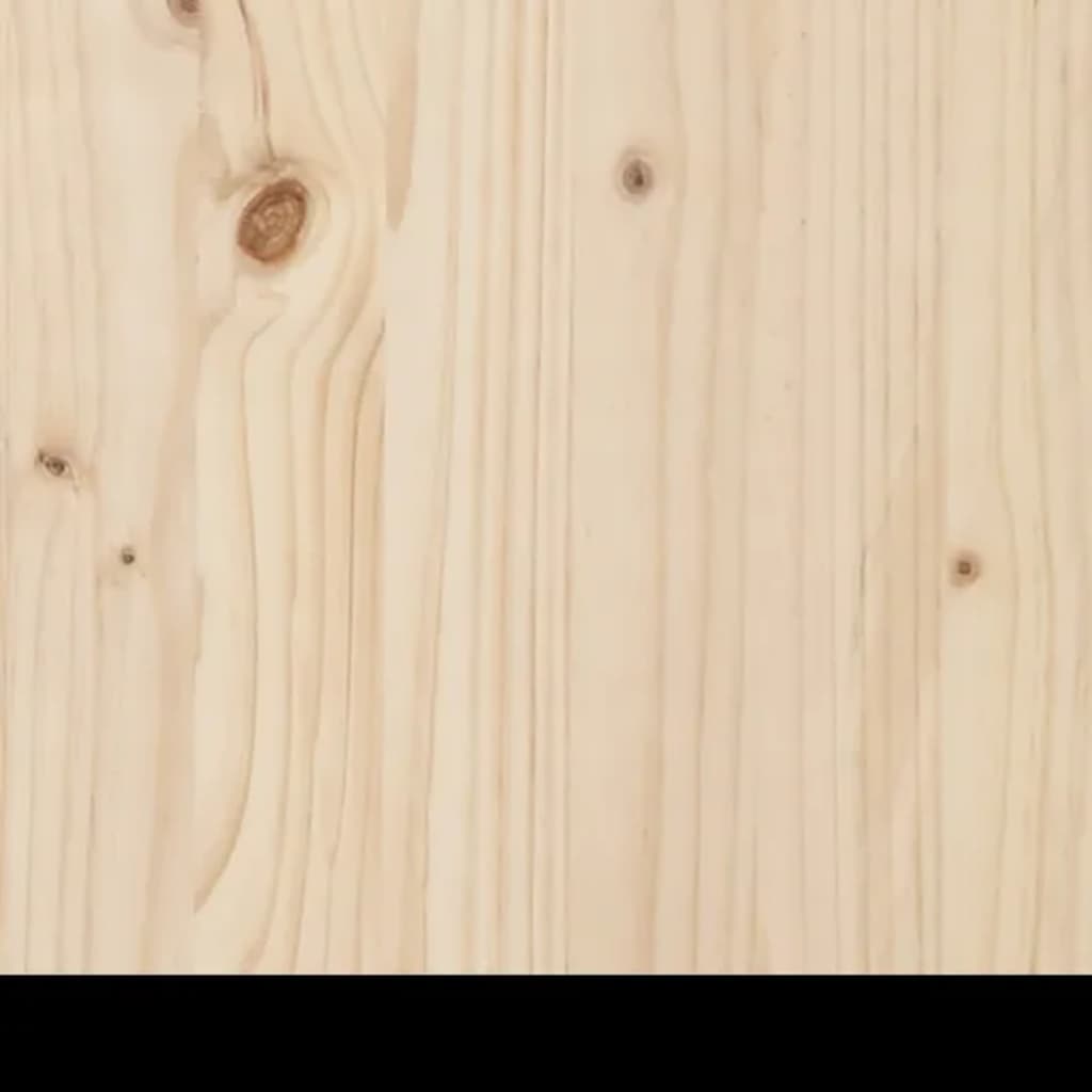 vidaXL Massivholzbett Kiefer 200x200 cm