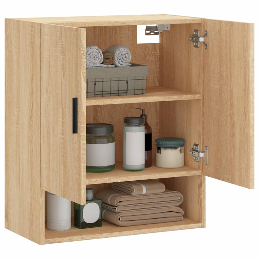 vidaXL Wandschrank Sonoma-Eiche 60x31x70 cm Holzwerkstoff