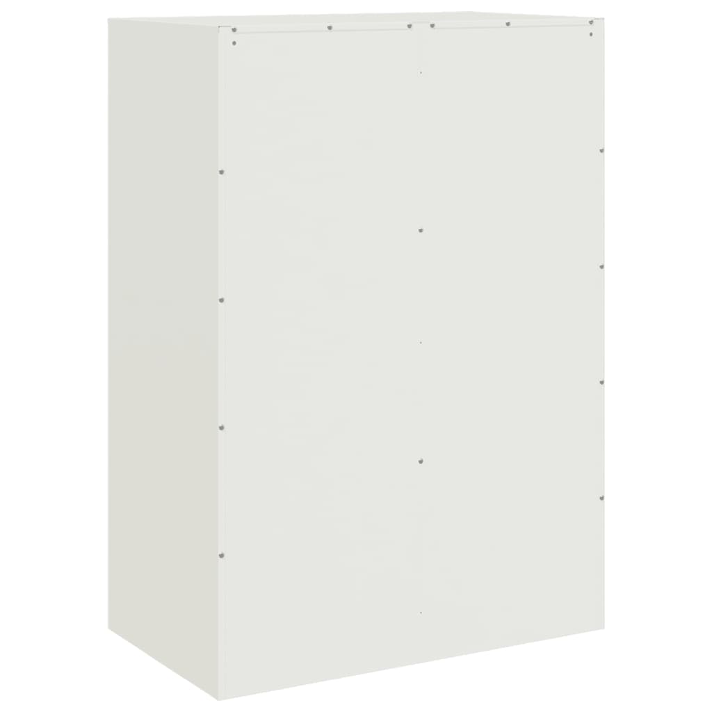 vidaXL Highboard Weiß 67x39x95 cm Stahl