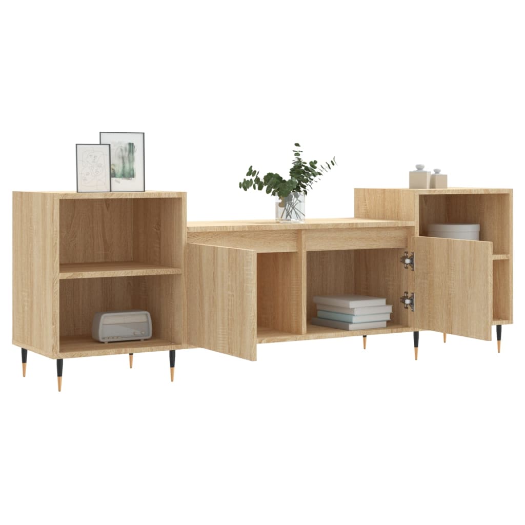 vidaXL TV-Schrank Sonoma-Eiche 160x35x55 cm Holzwerkstoff