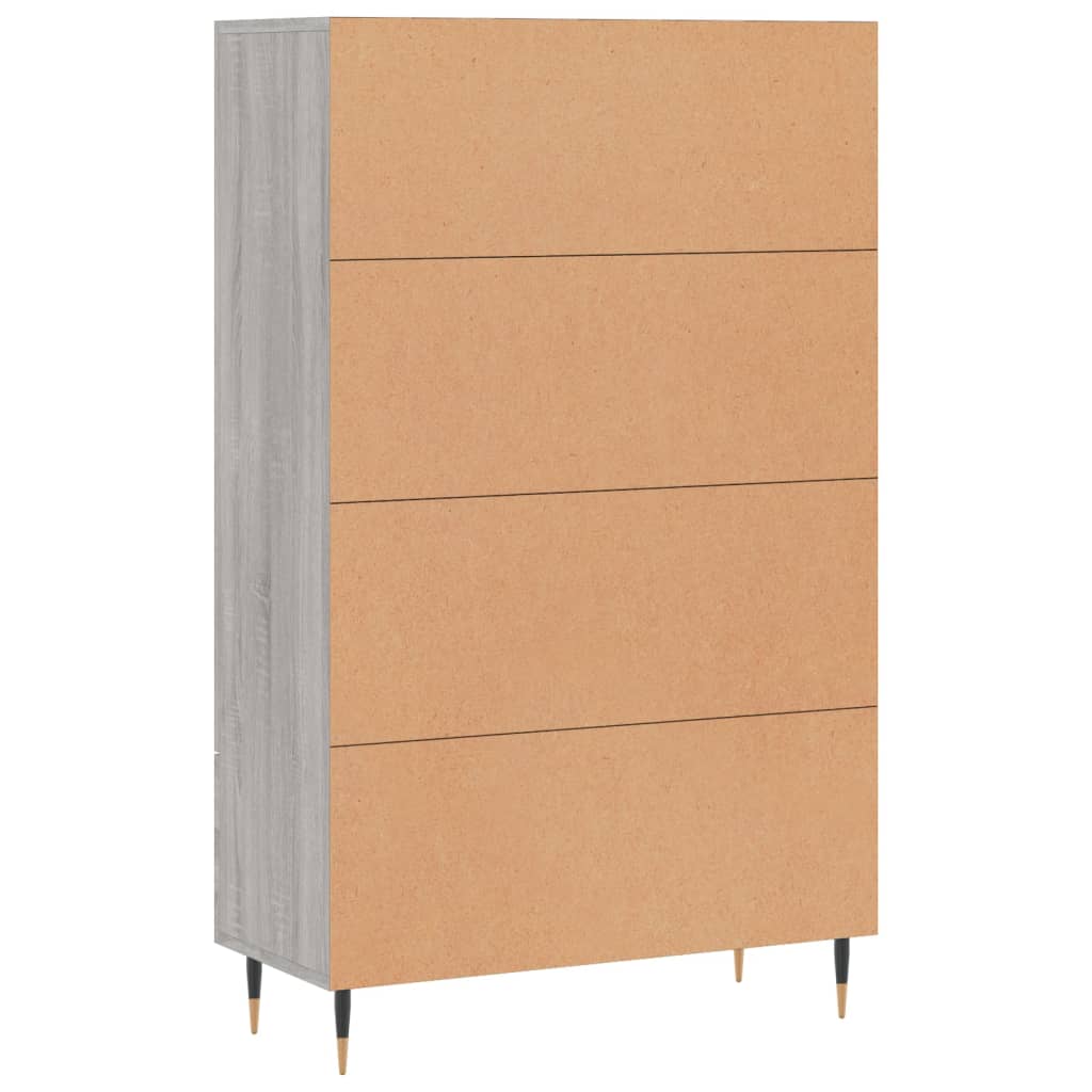 vidaXL Highboard Grau Sonoma 69,5x31x115 cm Holzwerkstoff