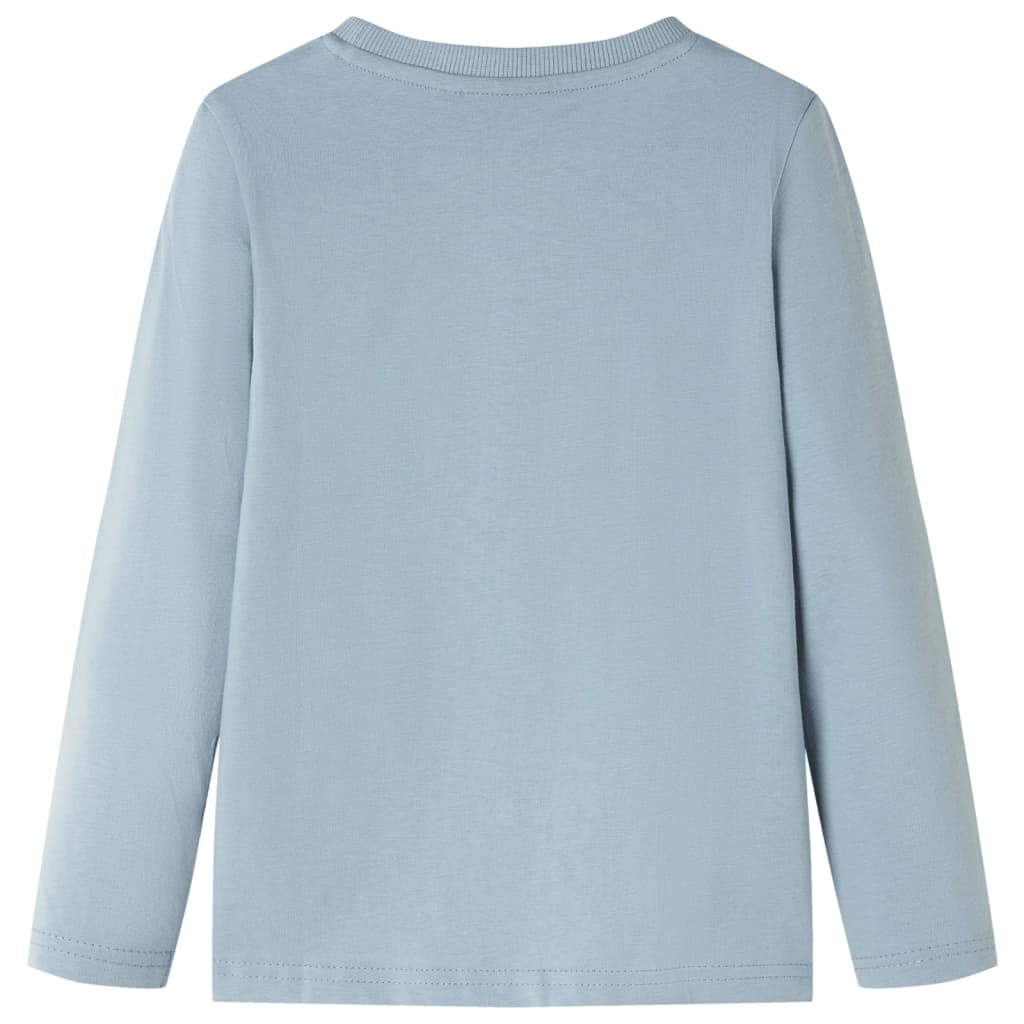 Kinder-Langarmshirt Hellblau 140