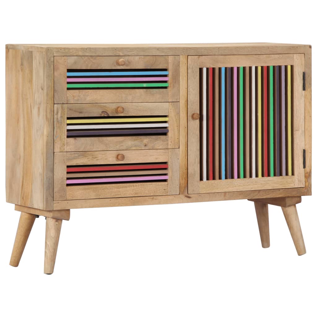 vidaXL Sideboard 100x30x75 cm Massivholz Mango