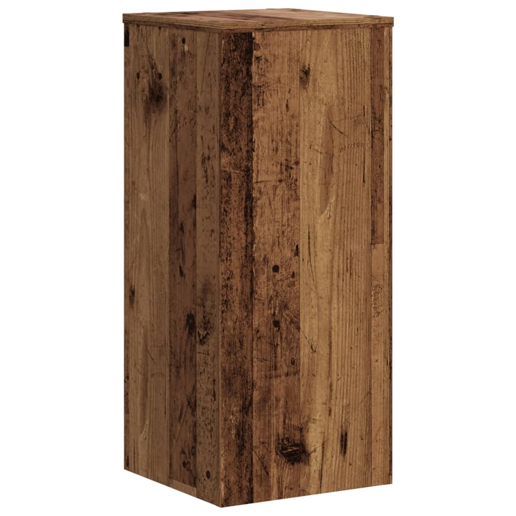 vidaXL Pflanzenständer 2 Stk. Altholz-Optik 30x30x70 cm Holzwerkstoff