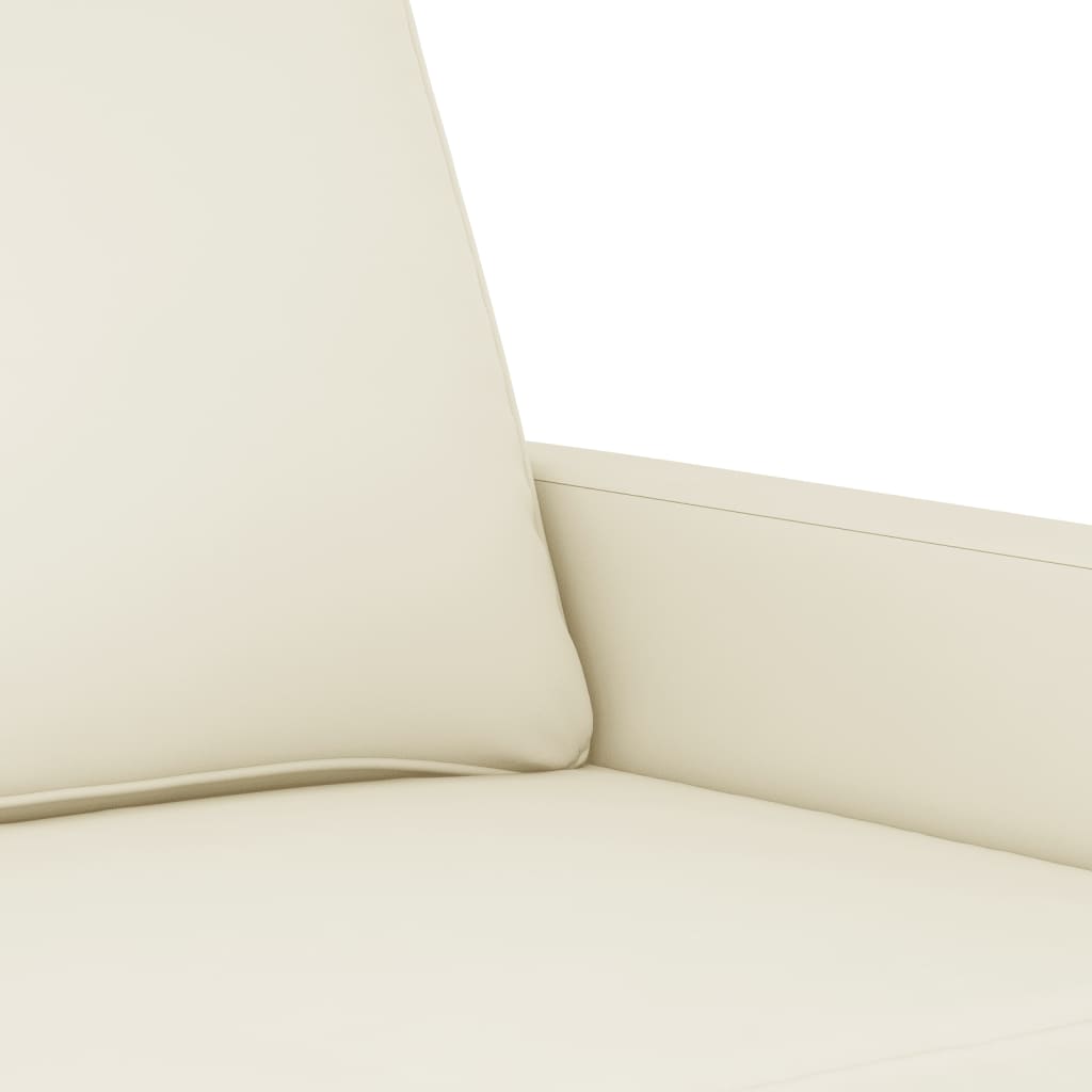 vidaXL 2-Sitzer-Sofa Creme 120 cm Samt