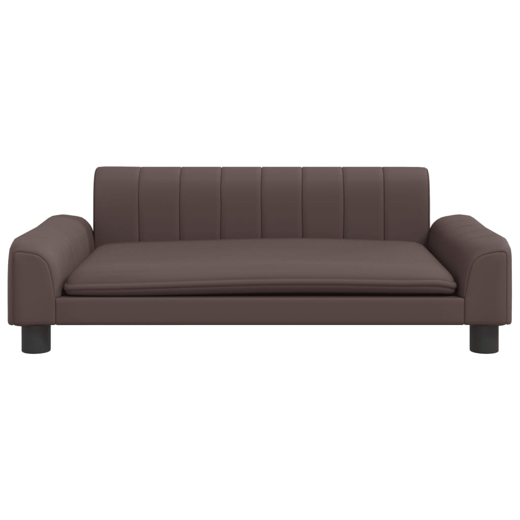 vidaXL Kindersofa Braun 90x53x30 cm Kunstleder