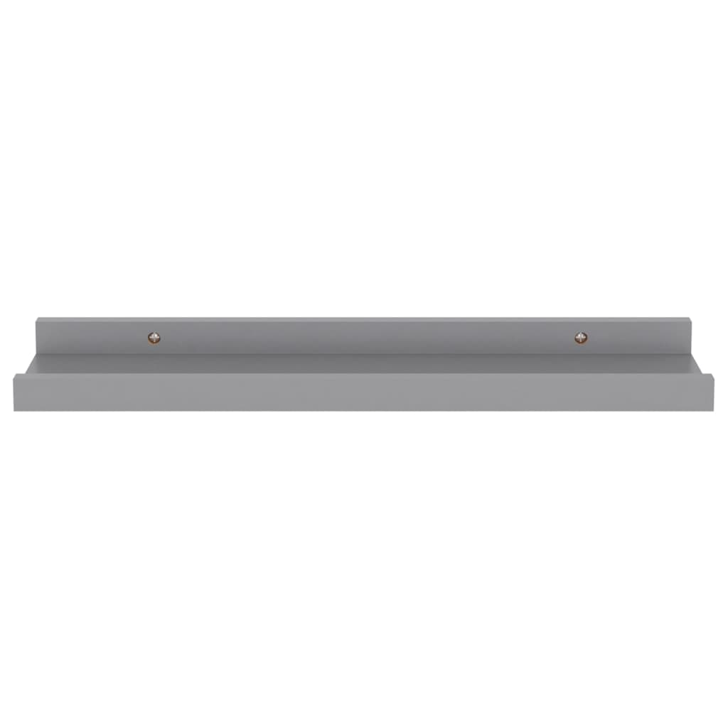 vidaXL Wandregale 4 Stk. Grau 40x9x3 cm