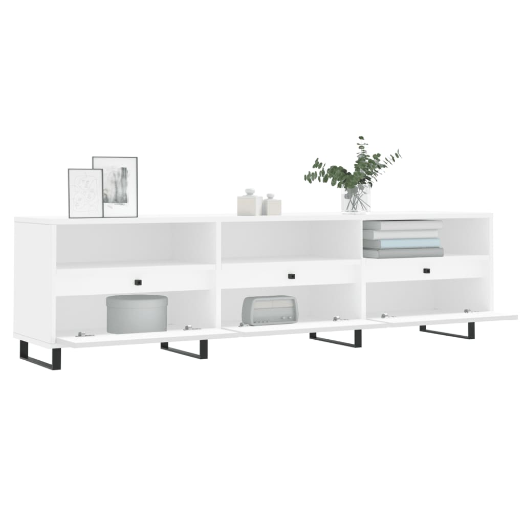 vidaXL TV-Schrank Weiß 150x30x44,5 cm Holzwerkstoff