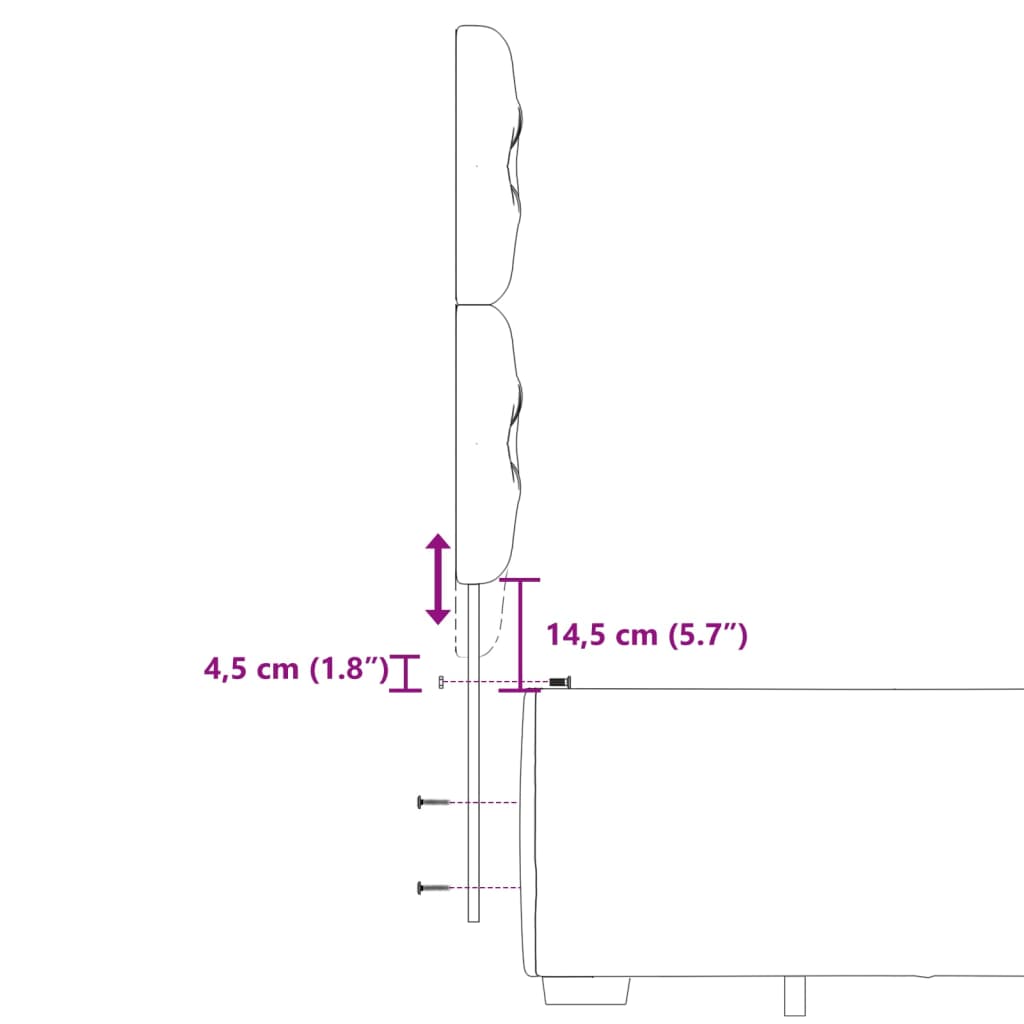 vidaXL Boxspringbett mit Matratze Hellgrau 180x200 cm Samt