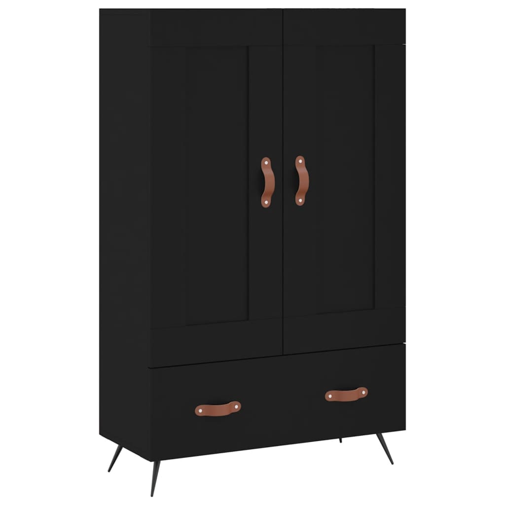 vidaXL Highboard Schwarz 69,5x31x115 cm Holzwerkstoff