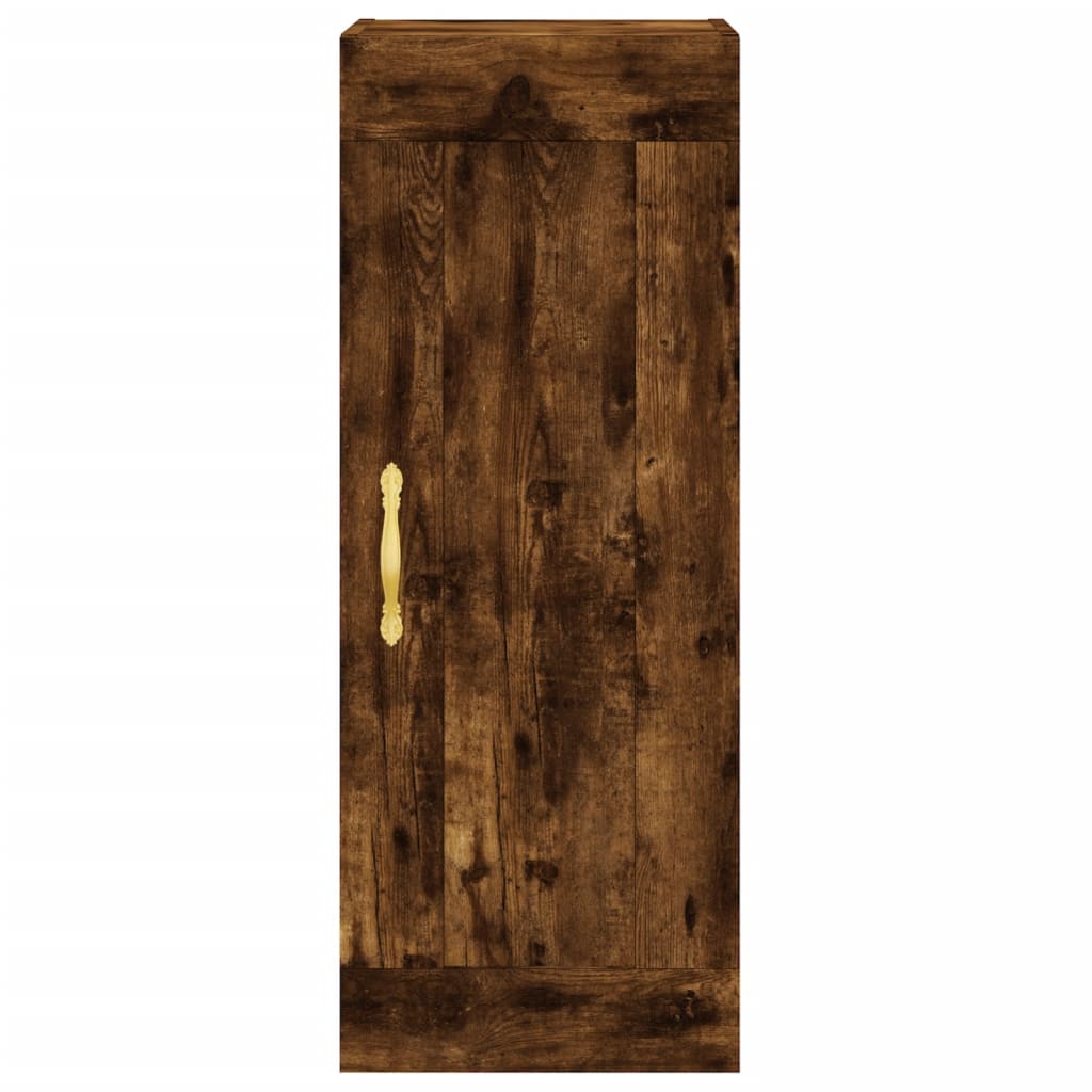 vidaXL Wandschrank Räuchereiche 34,5x34x90 cm Holzwerkstoff