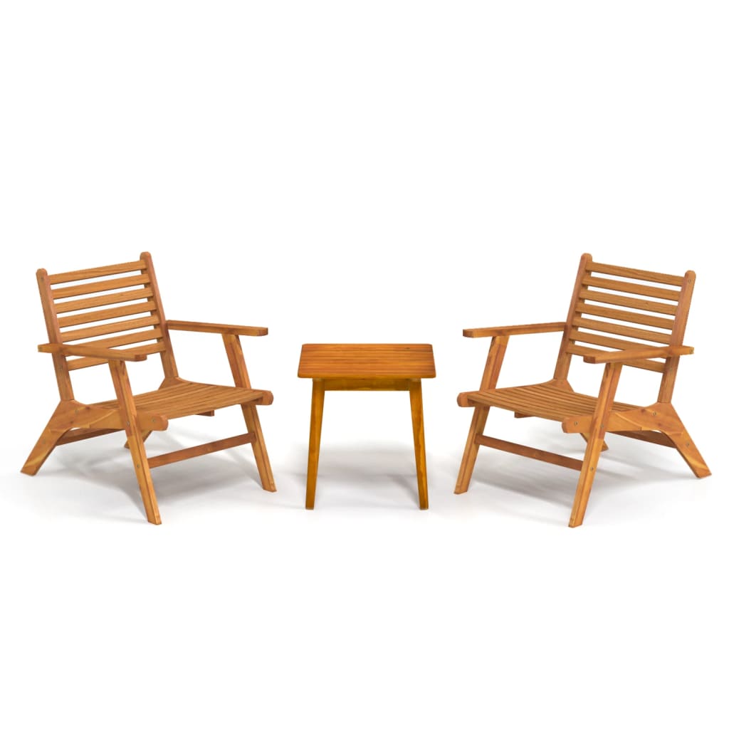 vidaXL 3-tlg. Bistro-Set Massivholz Akazie