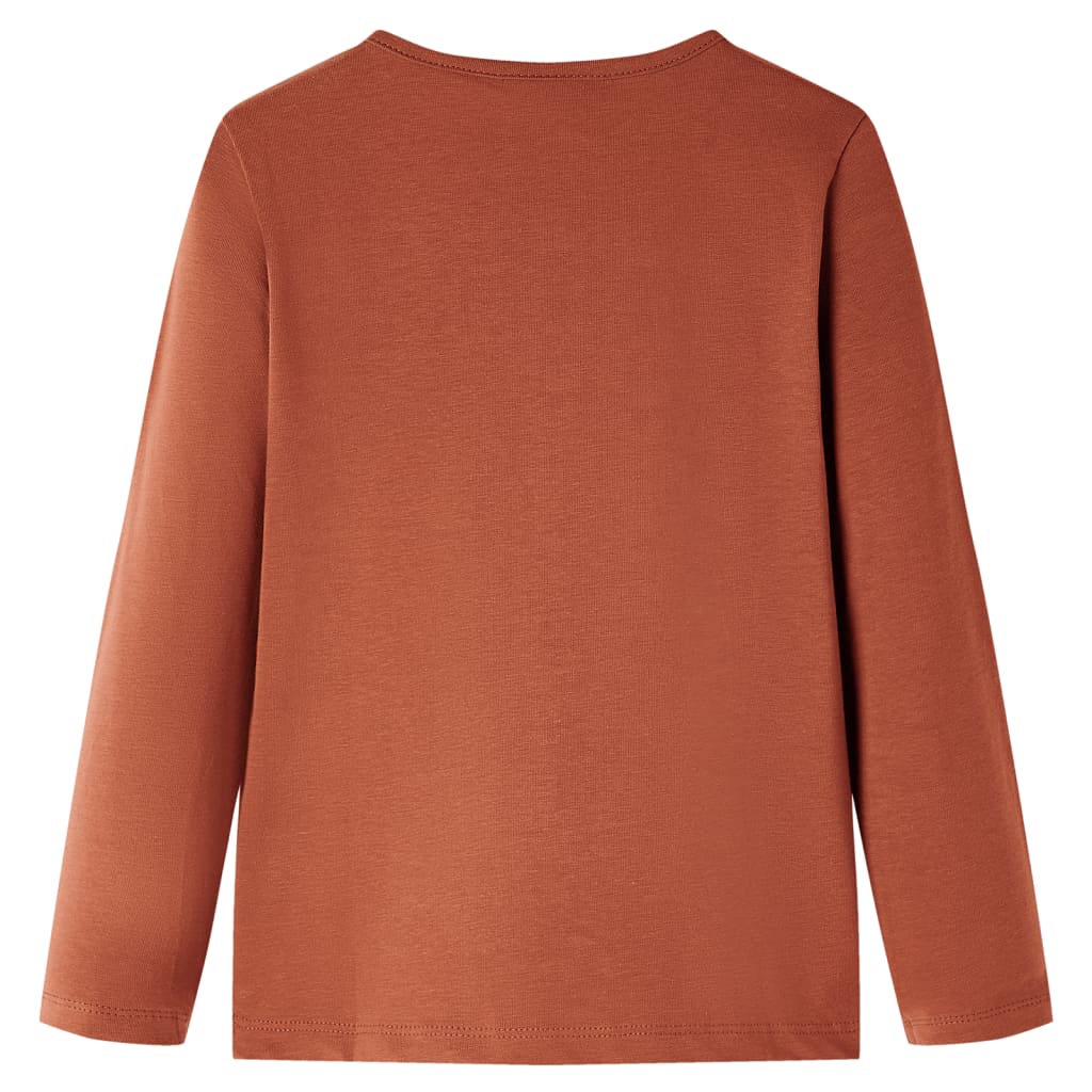 Kinder-Langarmshirt Cognac 140