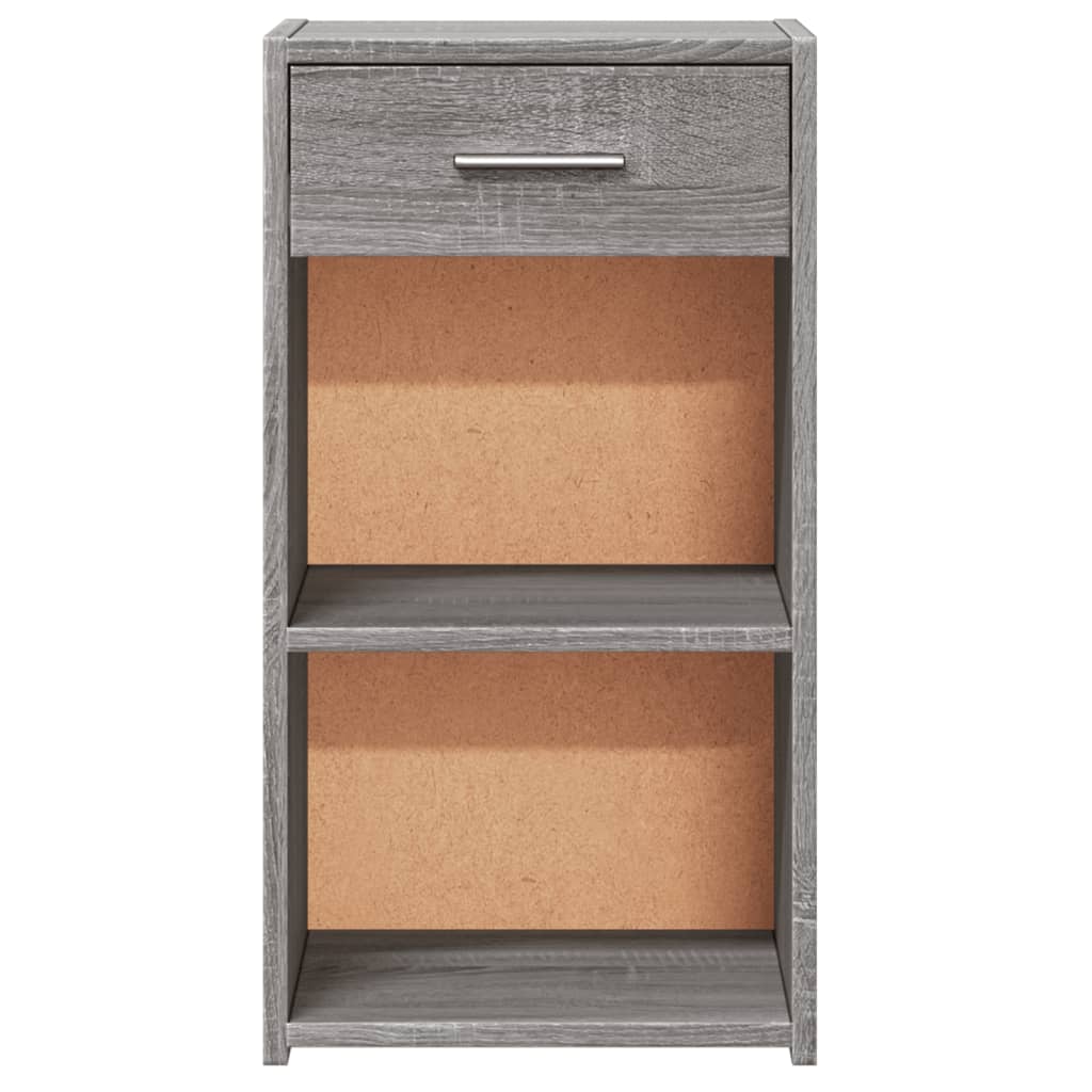 vidaXL Nachttische 2 Stk. Grau Sonoma 35x34x65 cm Holzwerkstoff