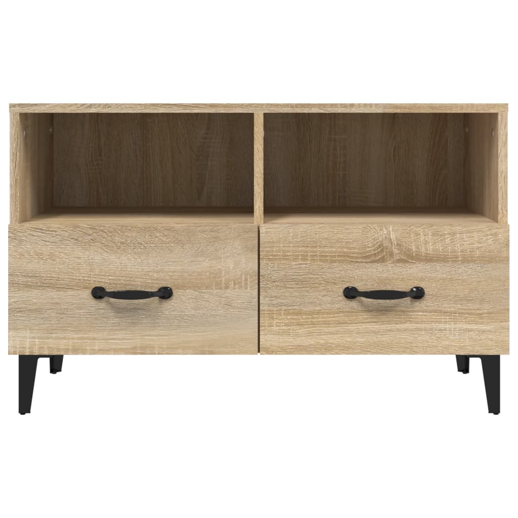 vidaXL TV-Schrank Sonoma-Eiche 80x36x50 cm Holzwerkstoff