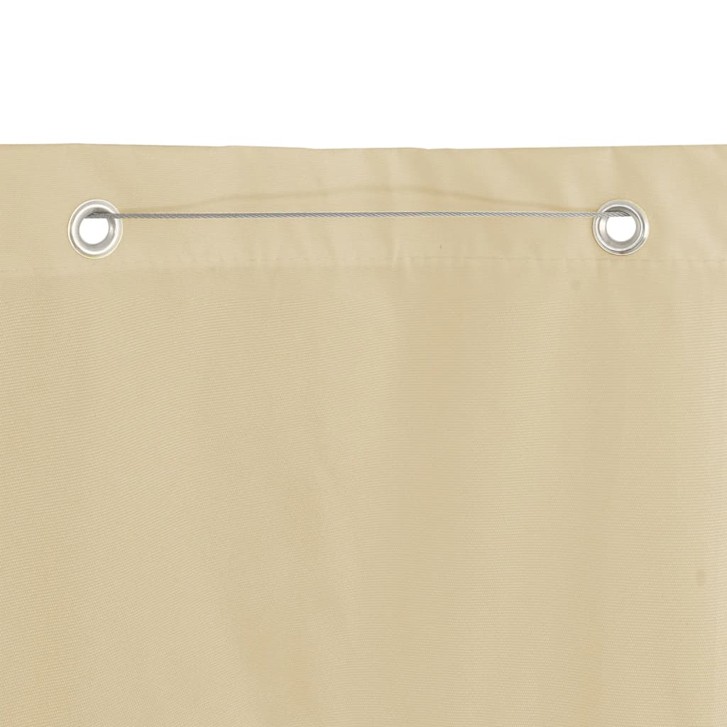 vidaXL Balkon-Sichtschutz Beige 140x240 cm Oxford-Gewebe