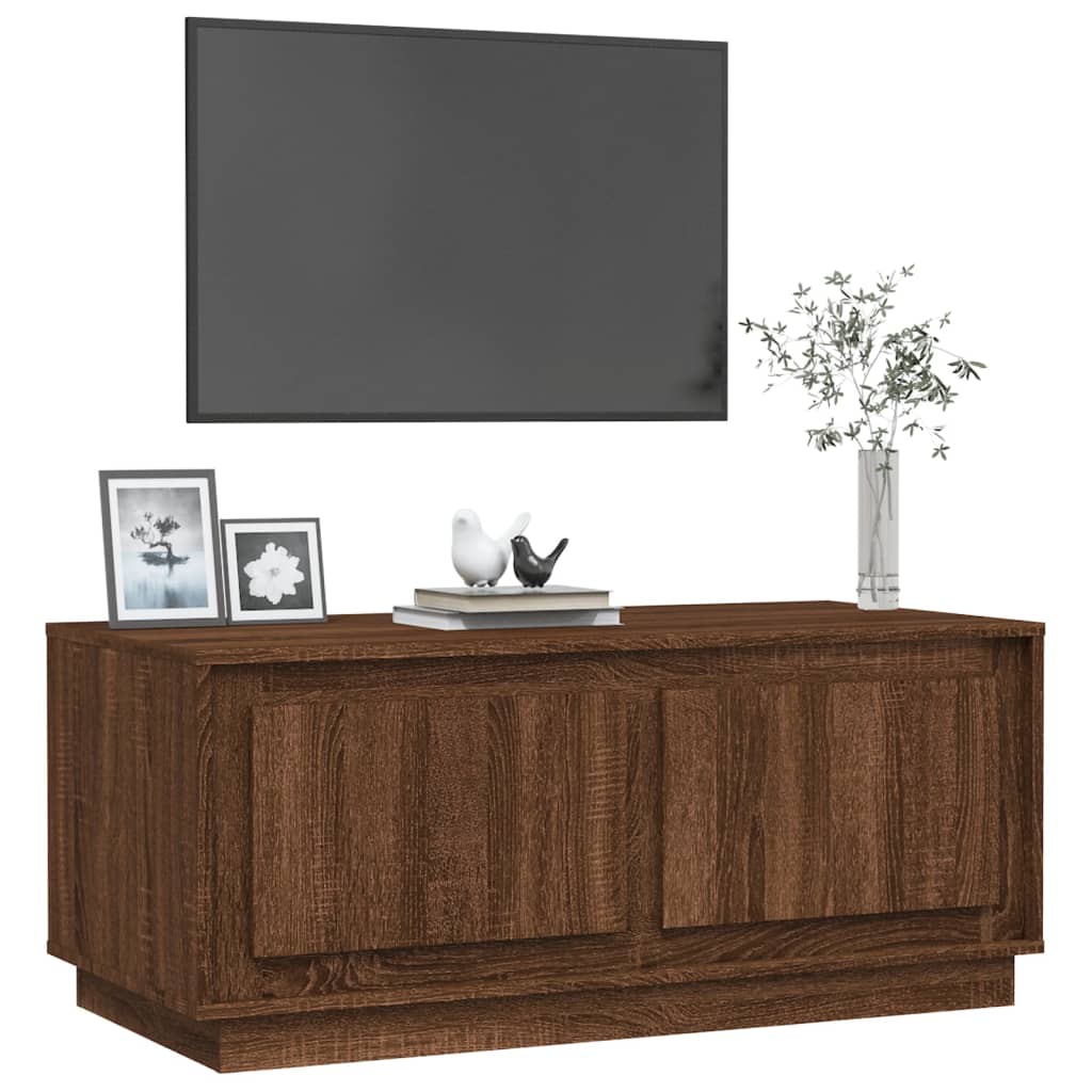 vidaXL Couchtisch Braun Eichen-Optik 102x50x44 cm Holzwerkstoff