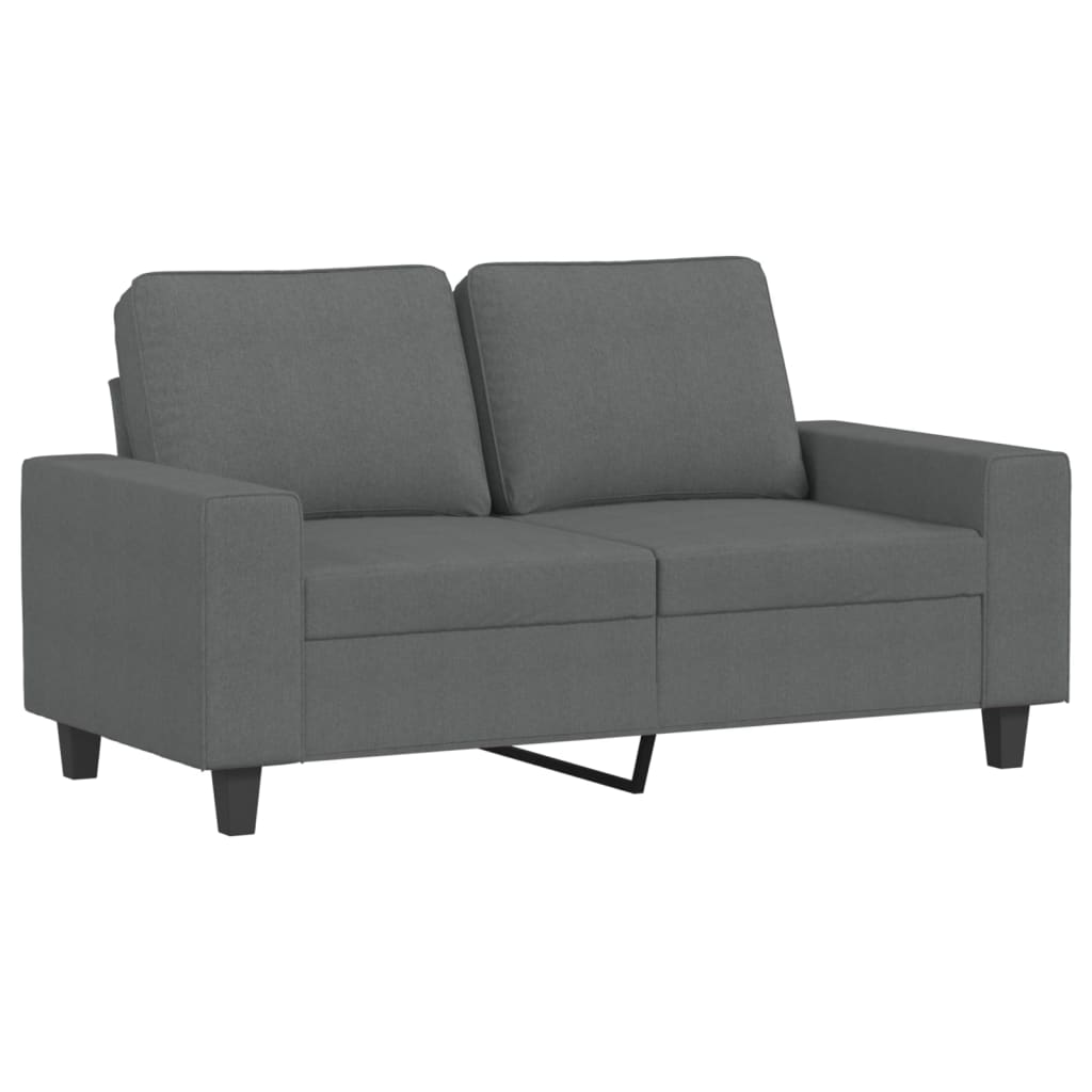 vidaXL 2-Sitzer-Sofa Dunkelgrau 120 cm Stoff