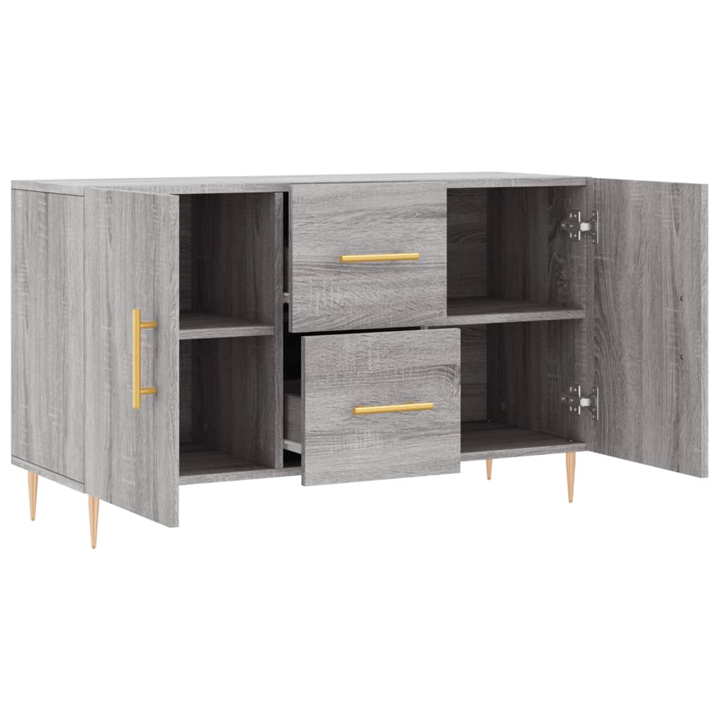 vidaXL Sideboard Grau Sonoma 100x36x60 cm Holzwerkstoff