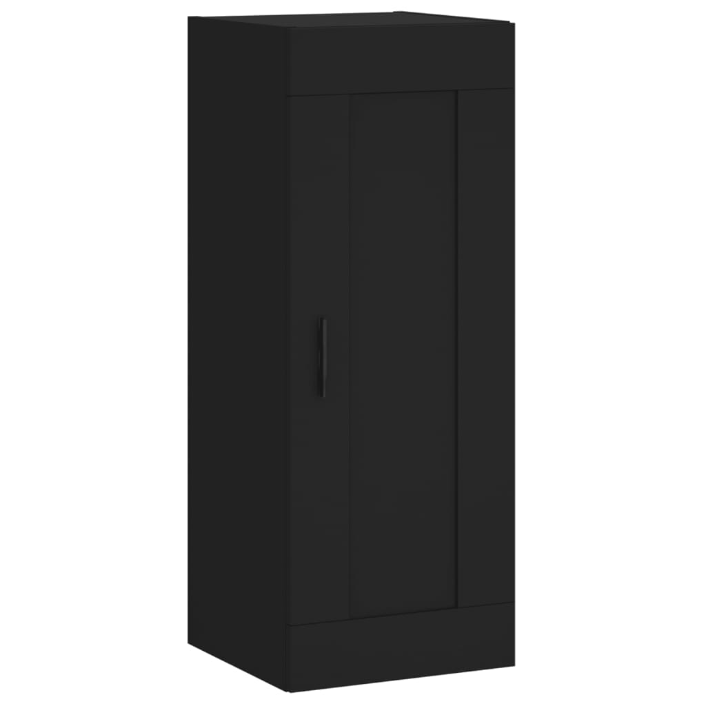 vidaXL Highboard Schwarz 34,5x34x180 cm Holzwerkstoff