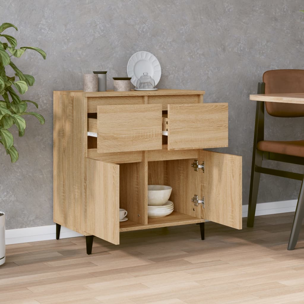 vidaXL Sideboard Sonoma-Eiche 60x35x70 cm Holzwerkstoff