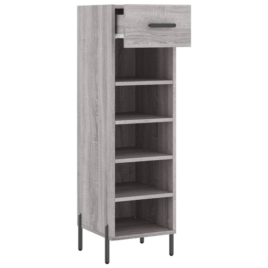 vidaXL Schuhschrank Grau Sonoma 30x35x105 cm Holzwerkstoff