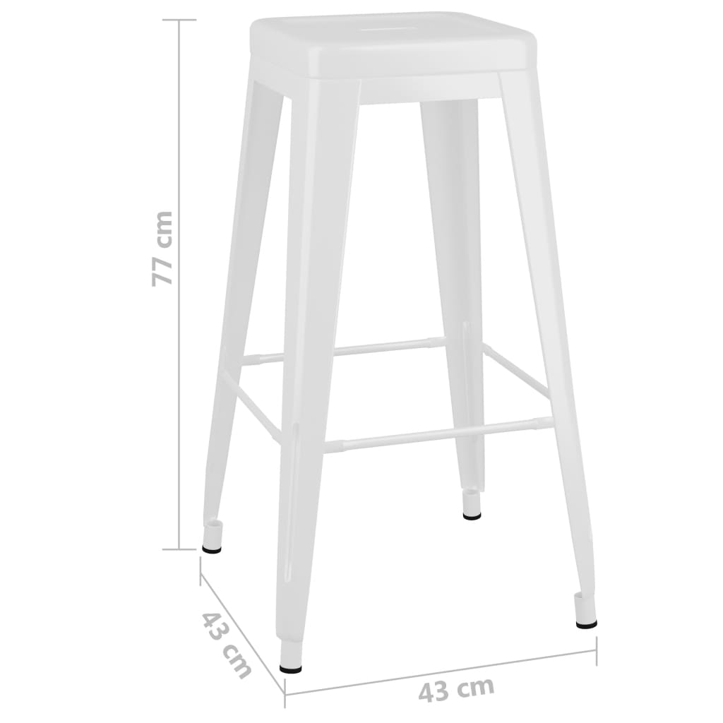 vidaXL 5-tlg. Bar-Set Weiß