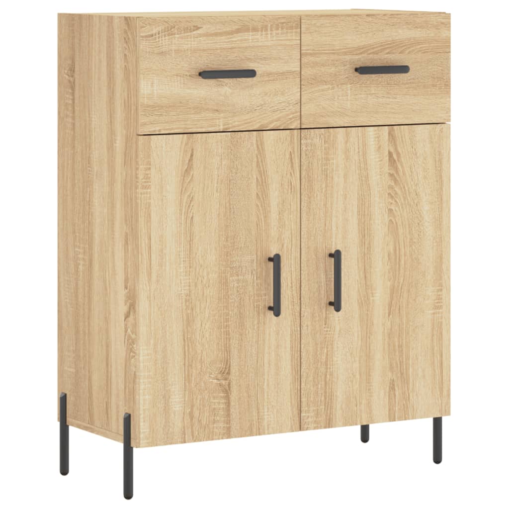 vidaXL Highboard Sonoma-Eiche 69,5x34x180 cm Holzwerkstoff