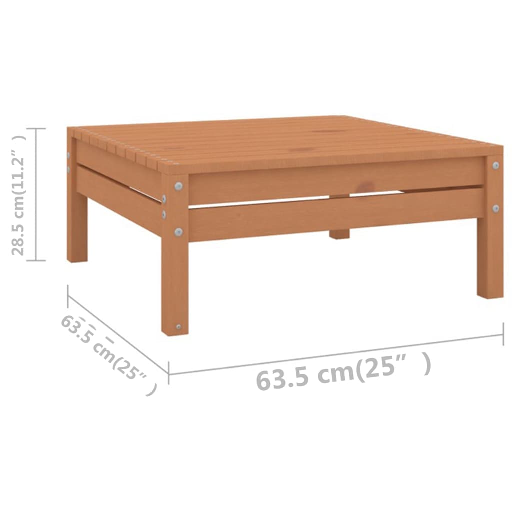 vidaXL 5-tlg. Garten-Lounge-Set Honigbraun Massivholz Kiefer