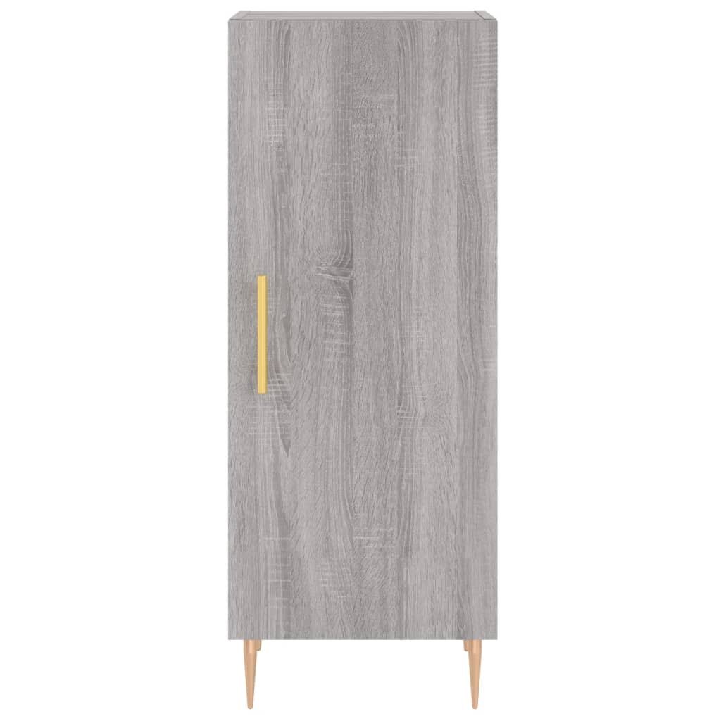 vidaXL Highboard Grau Sonoma 34,5x34x180 cm Holzwerkstoff