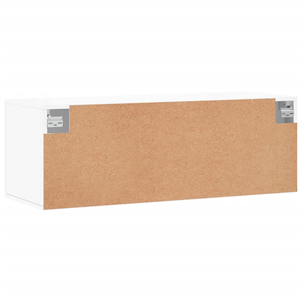 vidaXL Wandschrank Weiß 100x36,5x35 cm Holzwerkstoff