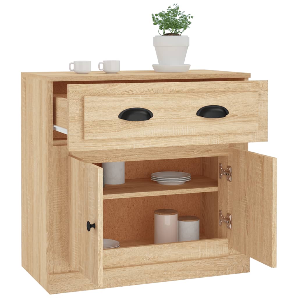 vidaXL Sideboard Sonoma-Eiche 70x35,5x67,5 cm Holzwerkstoff