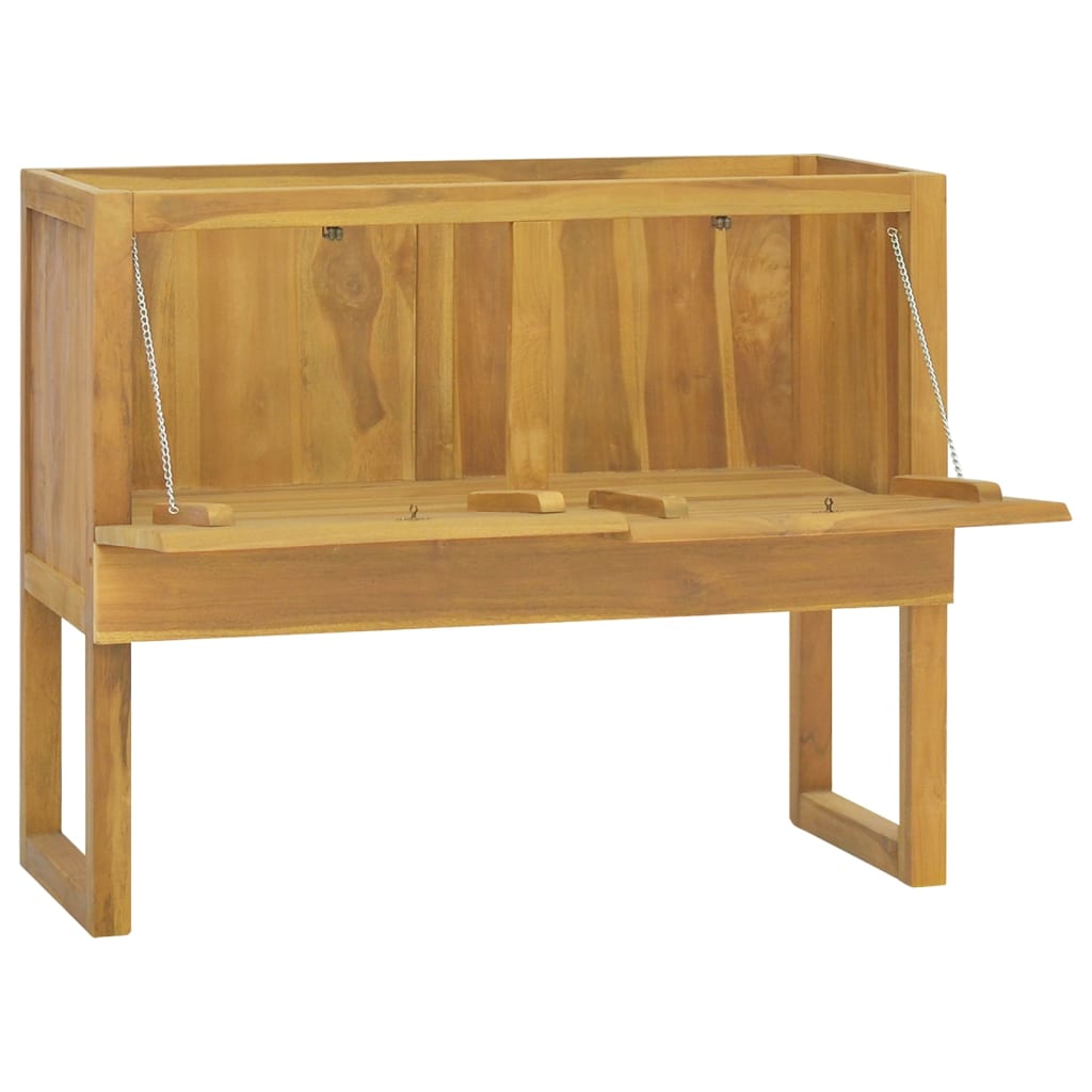 vidaXL Badschrank 90x40x75,5 cm Massivholz Teak