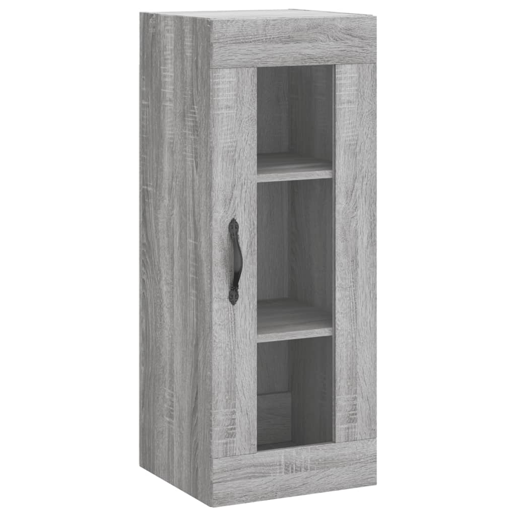 vidaXL Wandschrank Grau Sonoma 34,5x34x90 cm