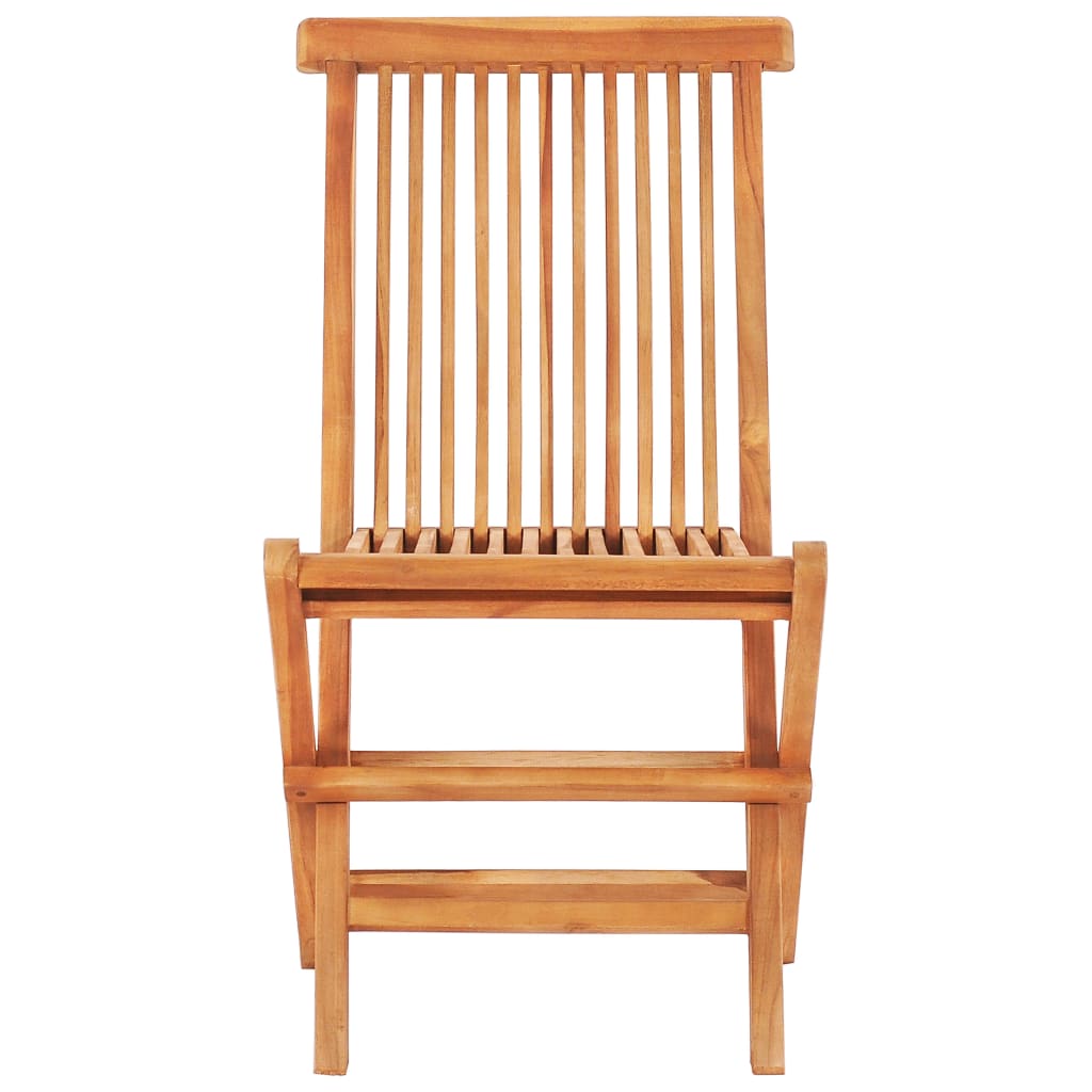 vidaXL 3-tlg. Bistro-Set mit Grünen Kissen Massivholz Teak