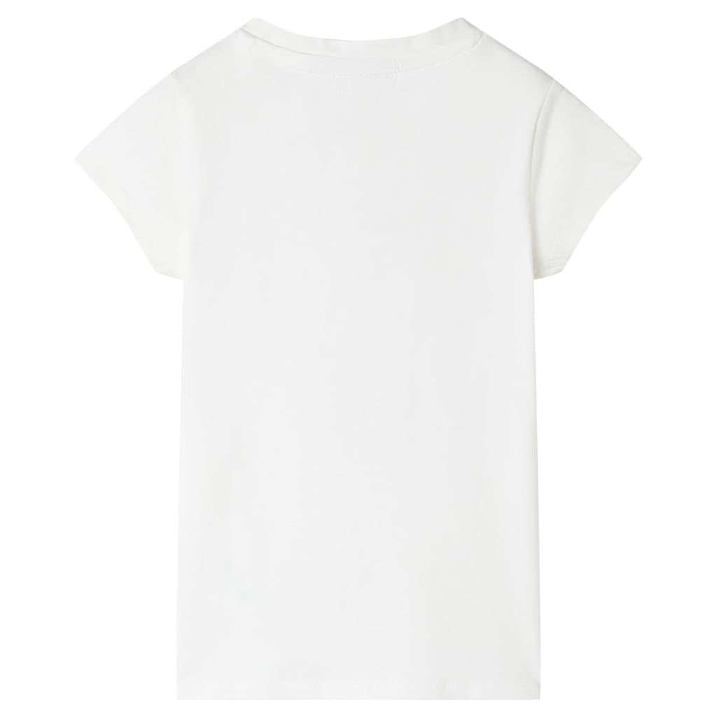 Kinder-T-Shirt Ecru 128