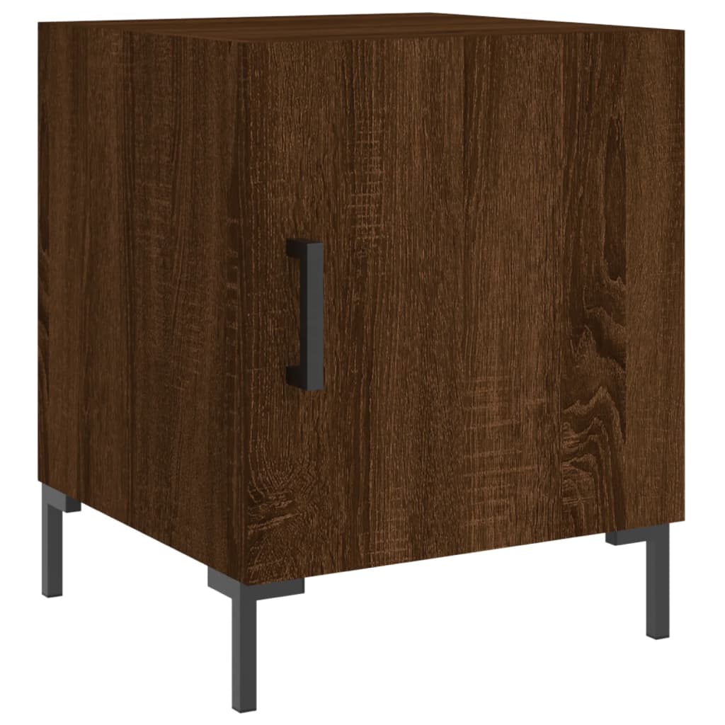 vidaXL Nachttisch Braun Eichen-Optik 40x40x50 cm Holzwerkstoff