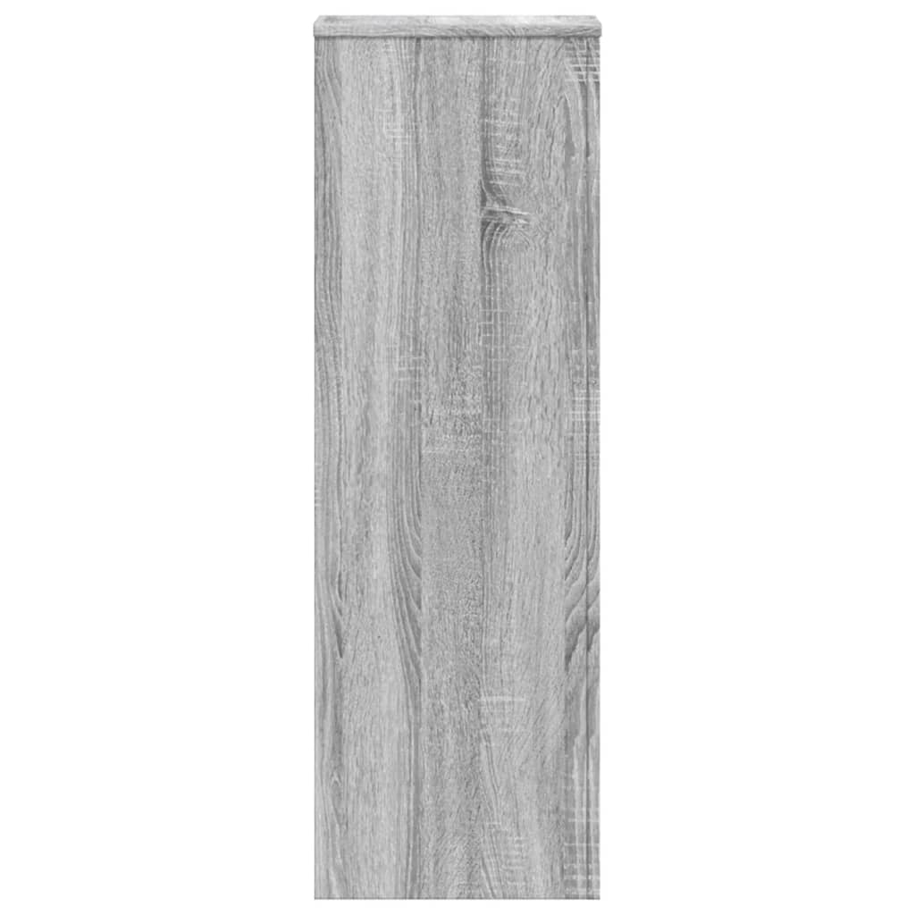 vidaXL Pflanzenständer Grau Sonoma 33x33x100 cm Holzwerkstoff