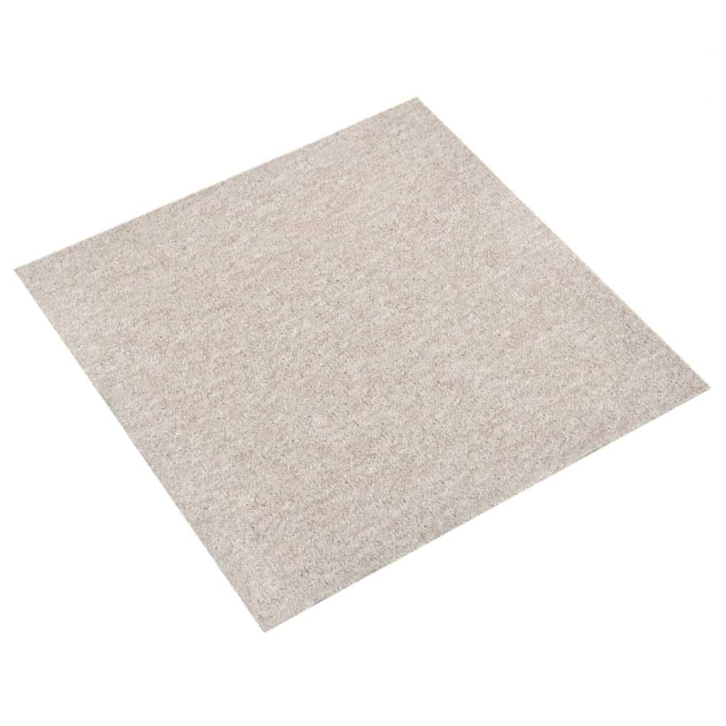 vidaXL Teppichfliesen 20 Stk. 5 m² 50x50 cm Hellbeige