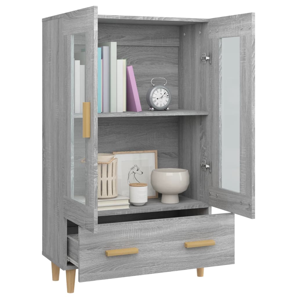 vidaXL Highboard Grau Sonoma 70x31x115 cm Holzwerkstoff