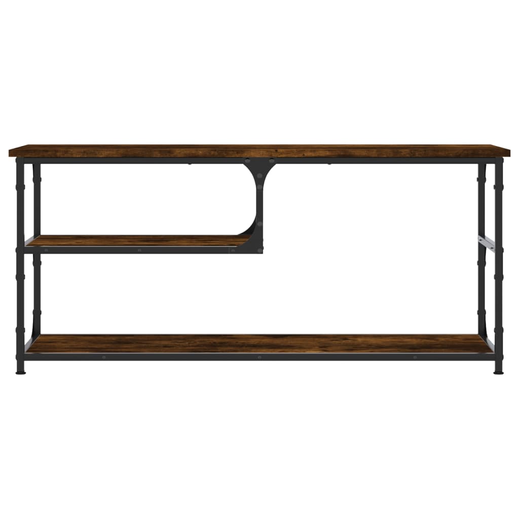 vidaXL TV-Schrank Räuchereiche 103x38x46,5 cm Holzwerkstoff und Stahl