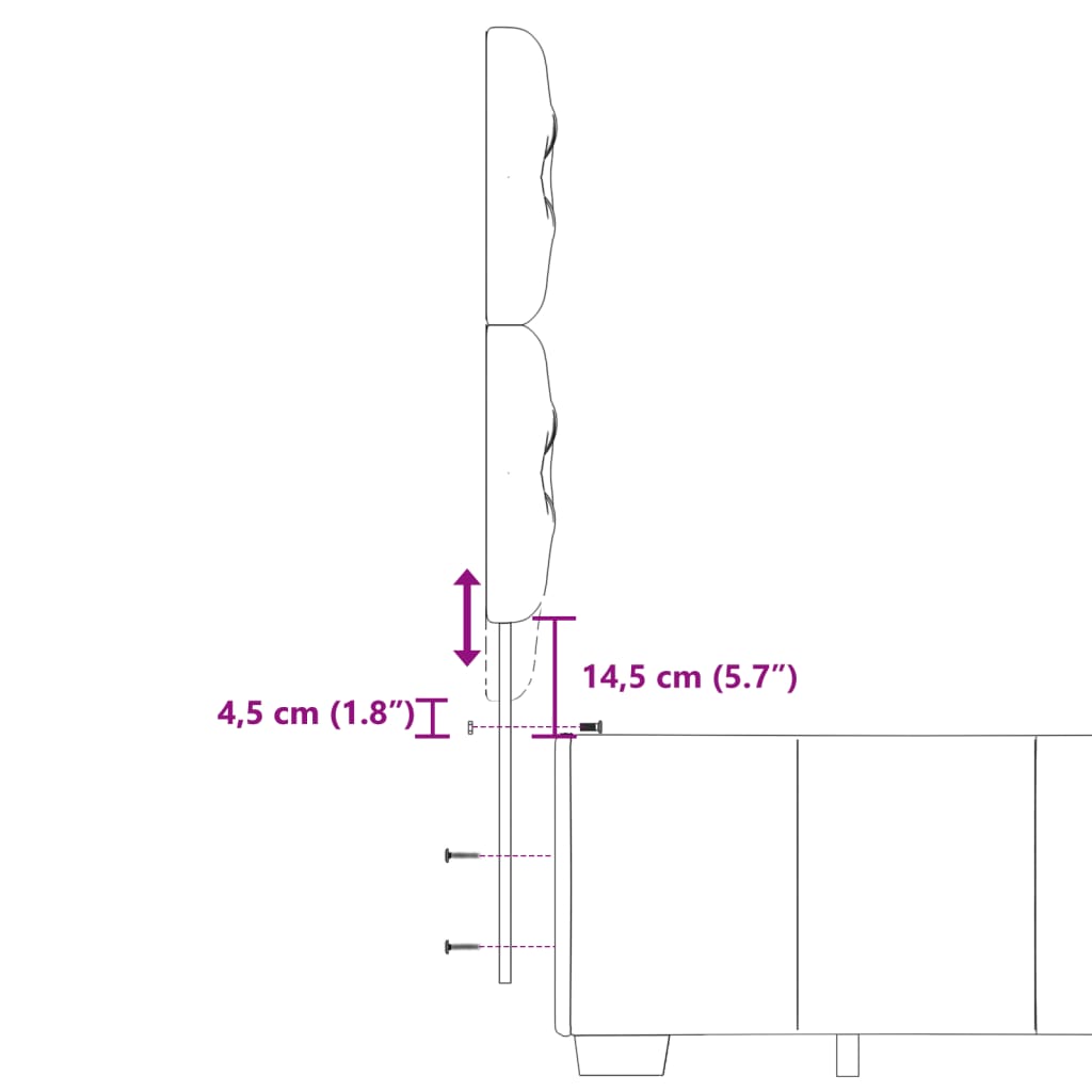 vidaXL Boxspringbett mit Matratze Schwarz 140x200 cm Stoff